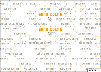 map of San Nicolás
