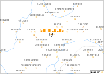 map of San Nicolás