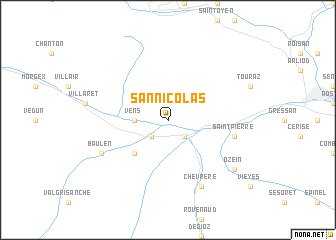 map of San Nicolas