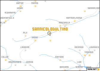 map of San Nicolò dʼUltimo