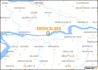 map of San Nicolò Po