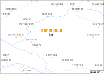map of Sannikovo