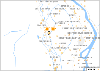 map of Şannīm