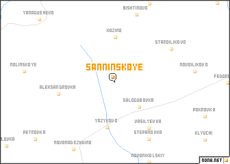 map of Sanninskoye