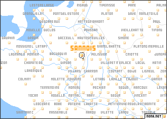 map of Sannois