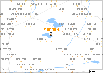 map of Sannum