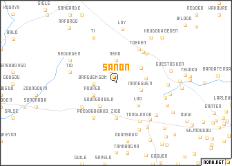 map of Sanon