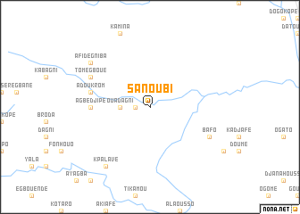 map of Sanoubi