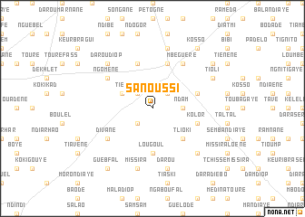map of Sanoussi