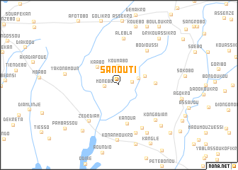 map of Sanouti