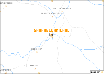 map of San Pablo Amicano