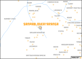 map of San Pablo de Ayaranga