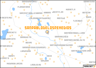 map of San Pablo de los Remedios