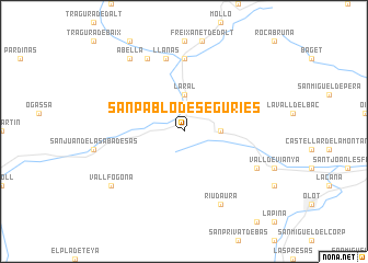 map of San Pablo de Seguríes