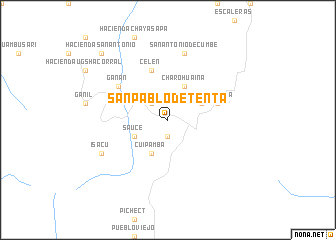 map of San Pablo de Tenta