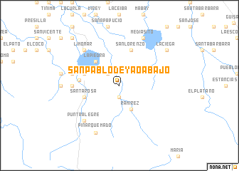 map of San Pablo de Yao Abajo