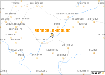 map of San Pablo Hidalgo