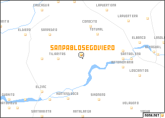 map of San Pablo Segoviero