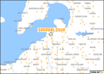 San Pablo Sur Philippines map nona