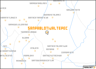 map of San Pablo Tijaltepec