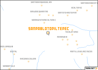 map of San Pablo Topiltepec