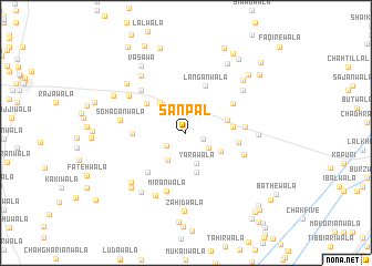 map of Sanpāl