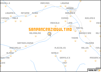 map of San Pancrazio dʼUltimo