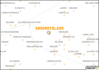 map of San Pantaléon