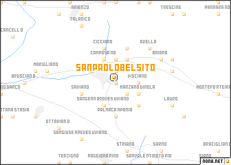 map of San Paolo Bel Sito