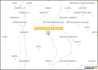 map of San Pau de Pinós