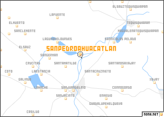 map of San Pedro Ahuacatlán