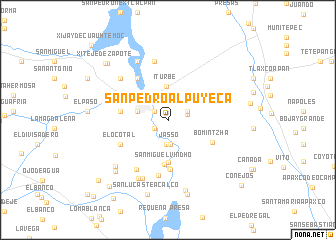 map of San Pedro Alpuyeca