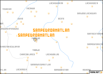map of San Pedro Amatlán