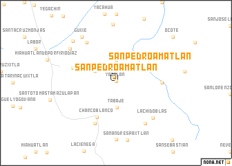 map of San Pedro Amatlán