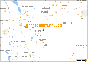 map of San Pedro Atlapulco