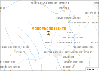 map of San Pedro Atlixco