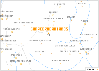 map of San Pedro Cántaros