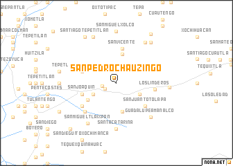 map of San Pedro Chauzingo