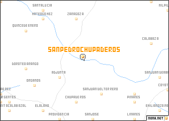 map of San Pedro Chupaderos