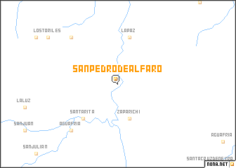 map of San Pedro de Alfaro