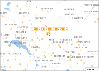 map of San Pedro de Arriba