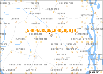 map of San Pedro de Charcolata