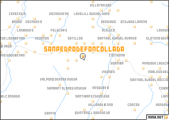 map of San Pedro de Foncollada