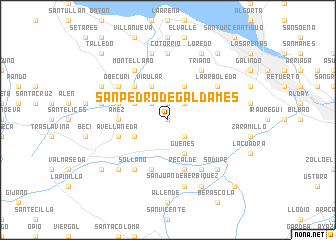 map of San Pedro de Galdames