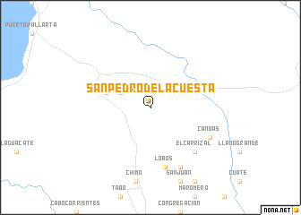 map of San Pedro de la Cuesta