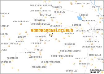 map of San Pedro de la Cueva