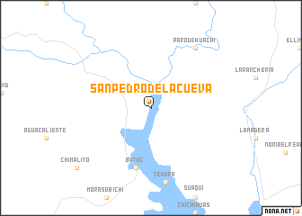 map of San Pedro de la Cueva