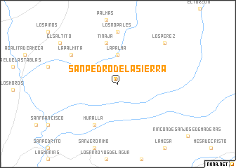 map of San Pedro de la Sierra