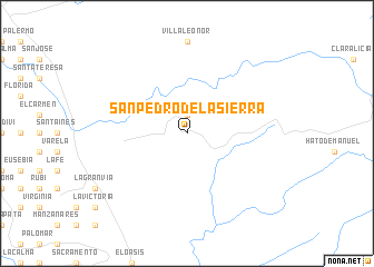 map of San Pedro de La Sierra