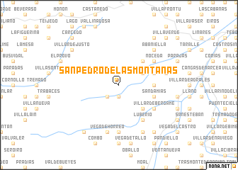 map of San Pedro de las Montañas